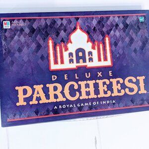 VTG Deluxe Parcheesi Board Game Milton Bradley Hasbro 1999 New Mint